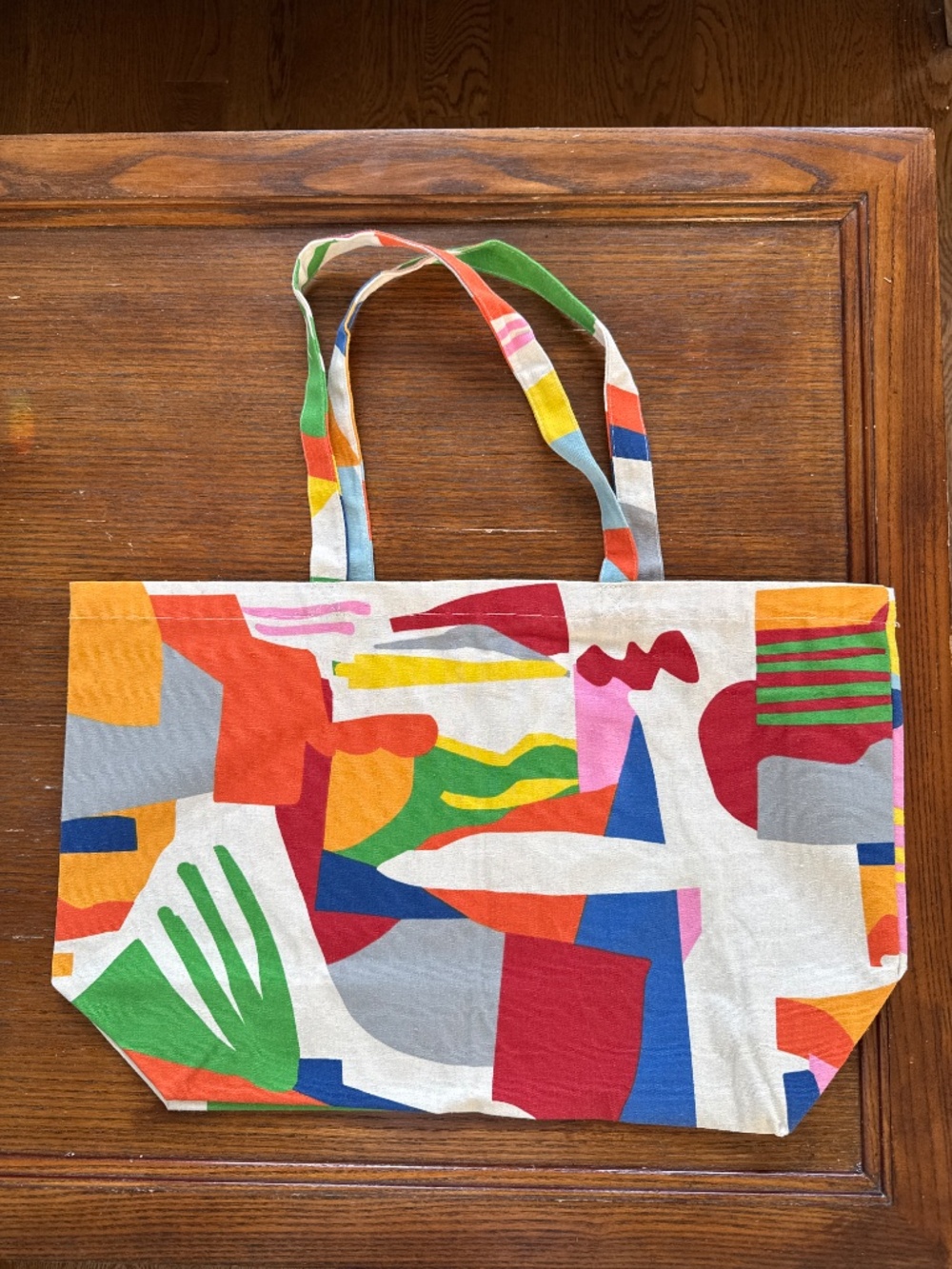 new Sézane x G. Kero geometric print colorful maximalist tote limited edition - Picture 2 of 4